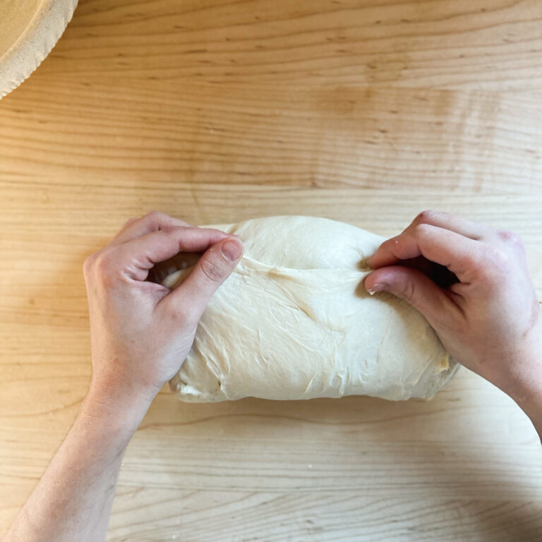 How to pre shape sourdough.