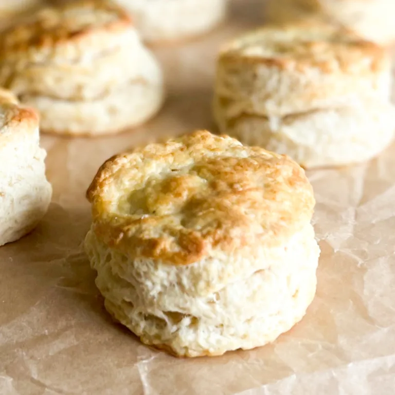 Homemade Soured Milk biscuits after baking.
