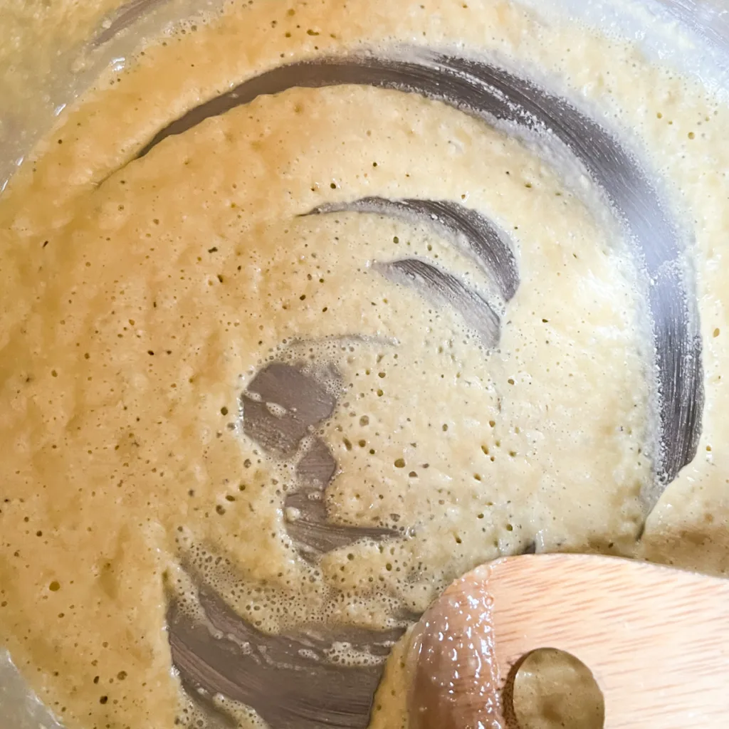 making a roux for the cream sauce
