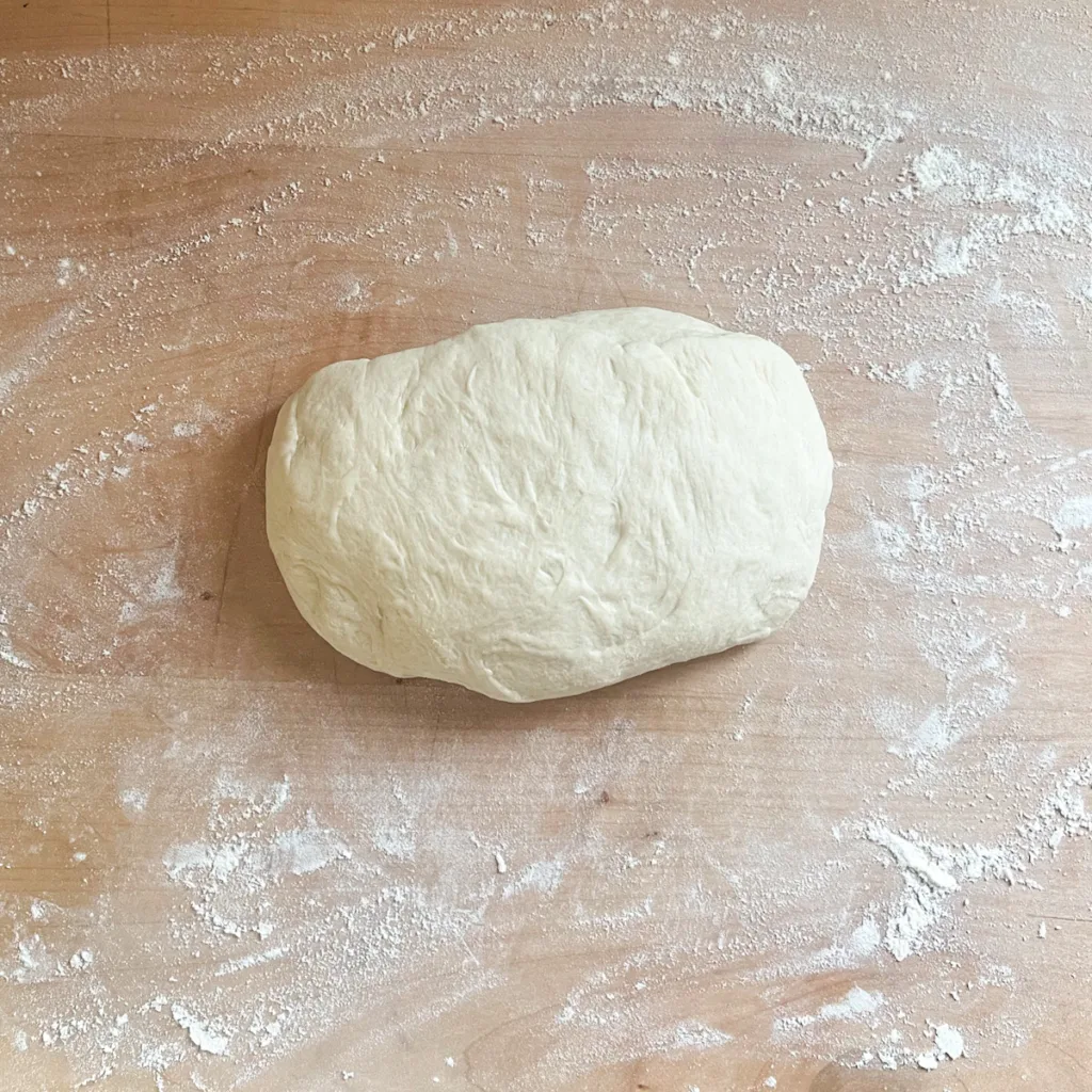 sourdough breadstick dough before dividing