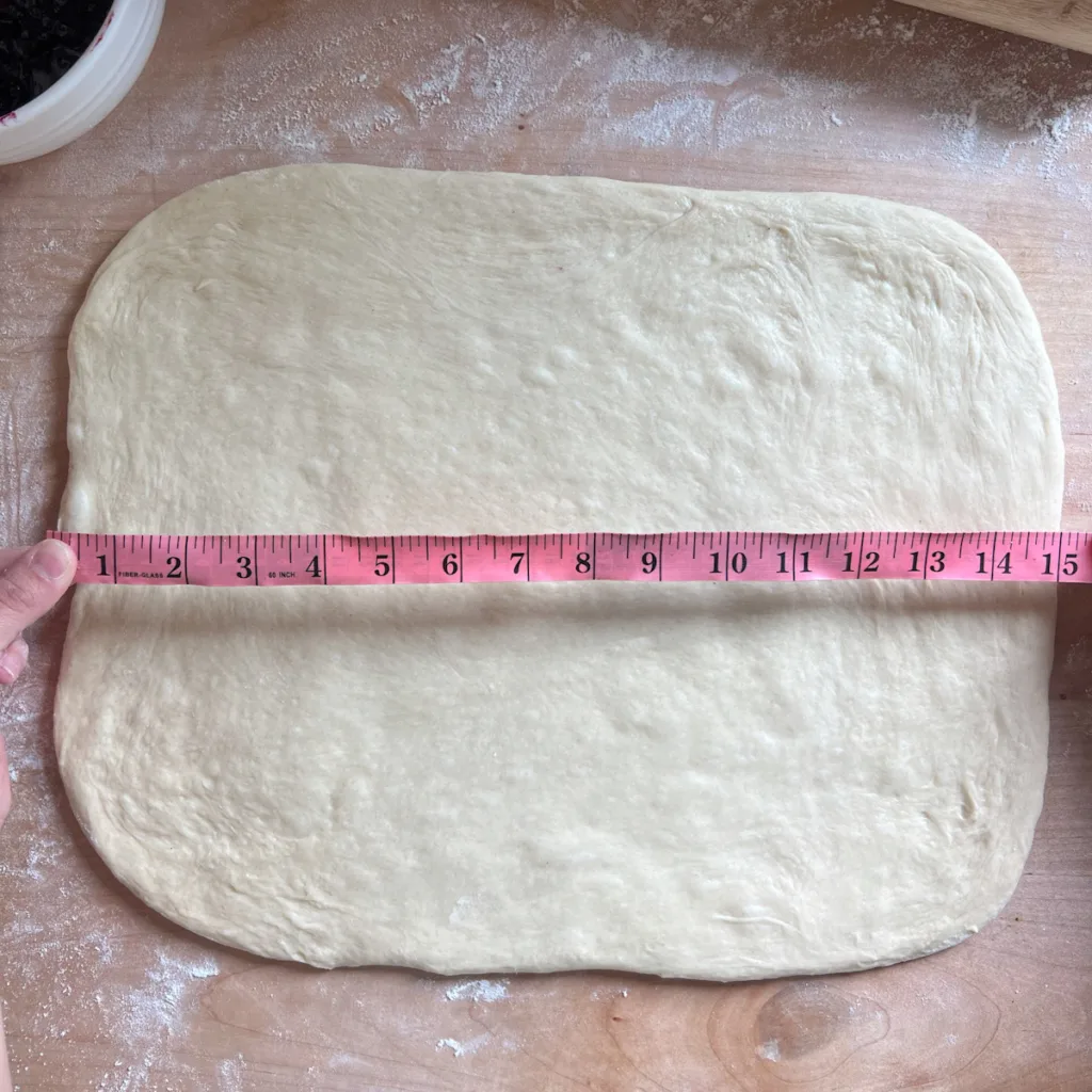 rolled sourdough sweet dough