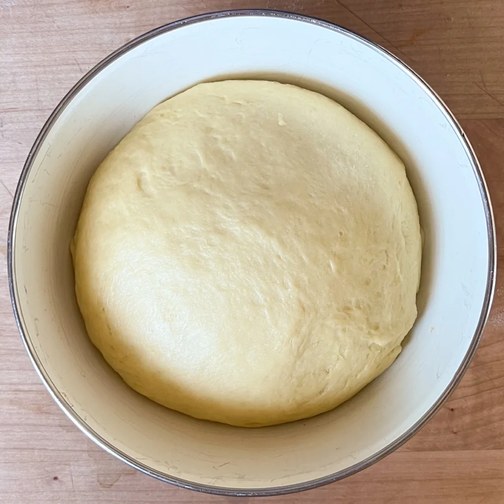 The dough after second rise.