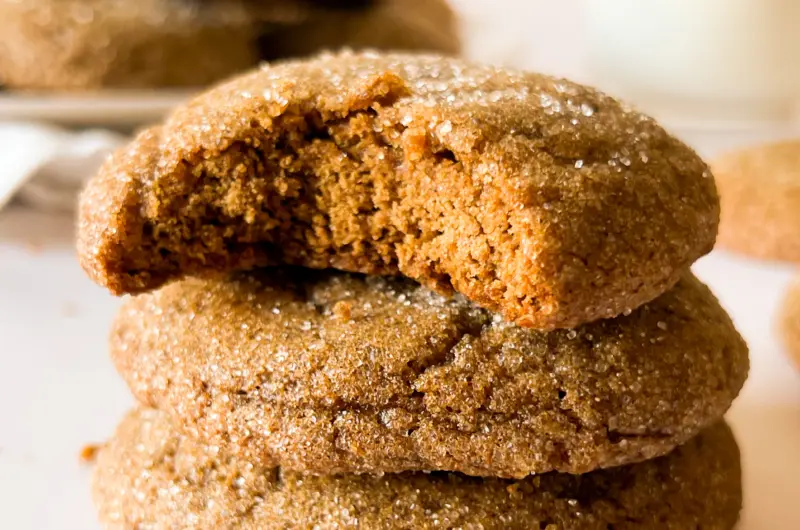 Soft Sourdough Gingerbread Cookies