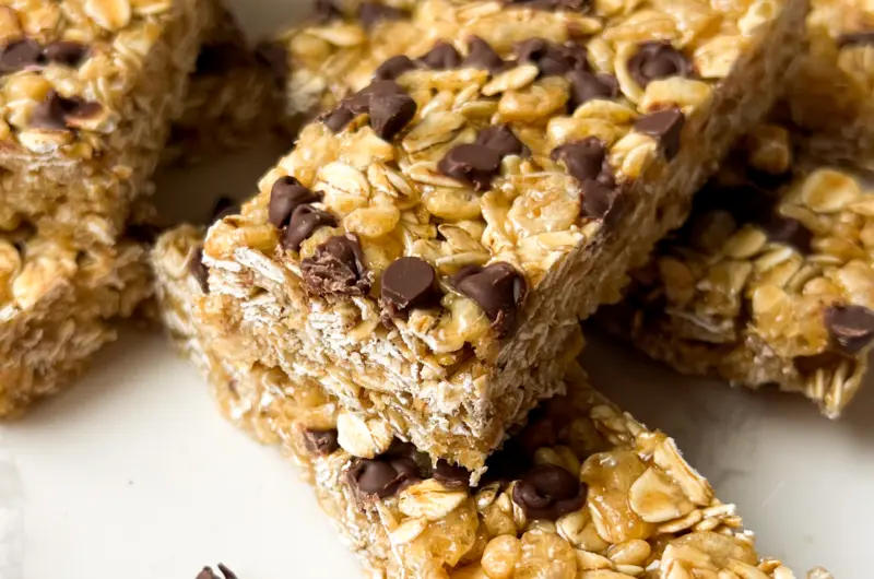 Chewy Sourdough Granola Bars